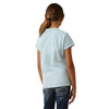 Ariat Youth Time to Show SS T-Shirt Heather Mosaic Blue