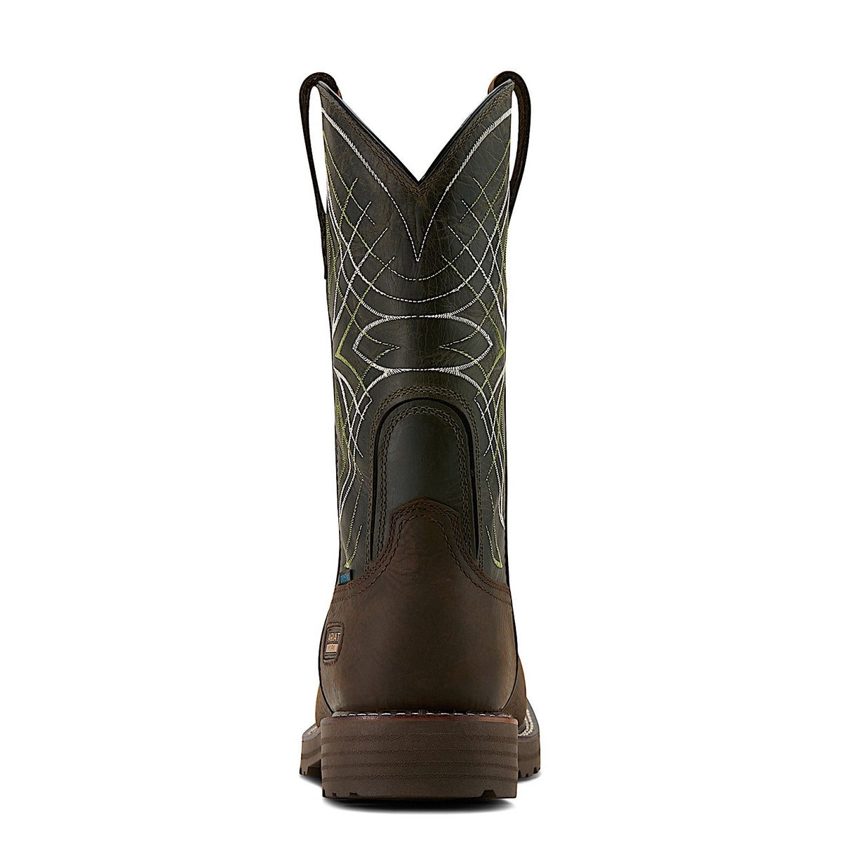 Ariat Men's Activator Waterproof Work Boot - Dark Brown/Green