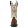 Ariat Women's Round Up W Toe Stretchfit Western Boot - Sandstorm/Distressed Ivory