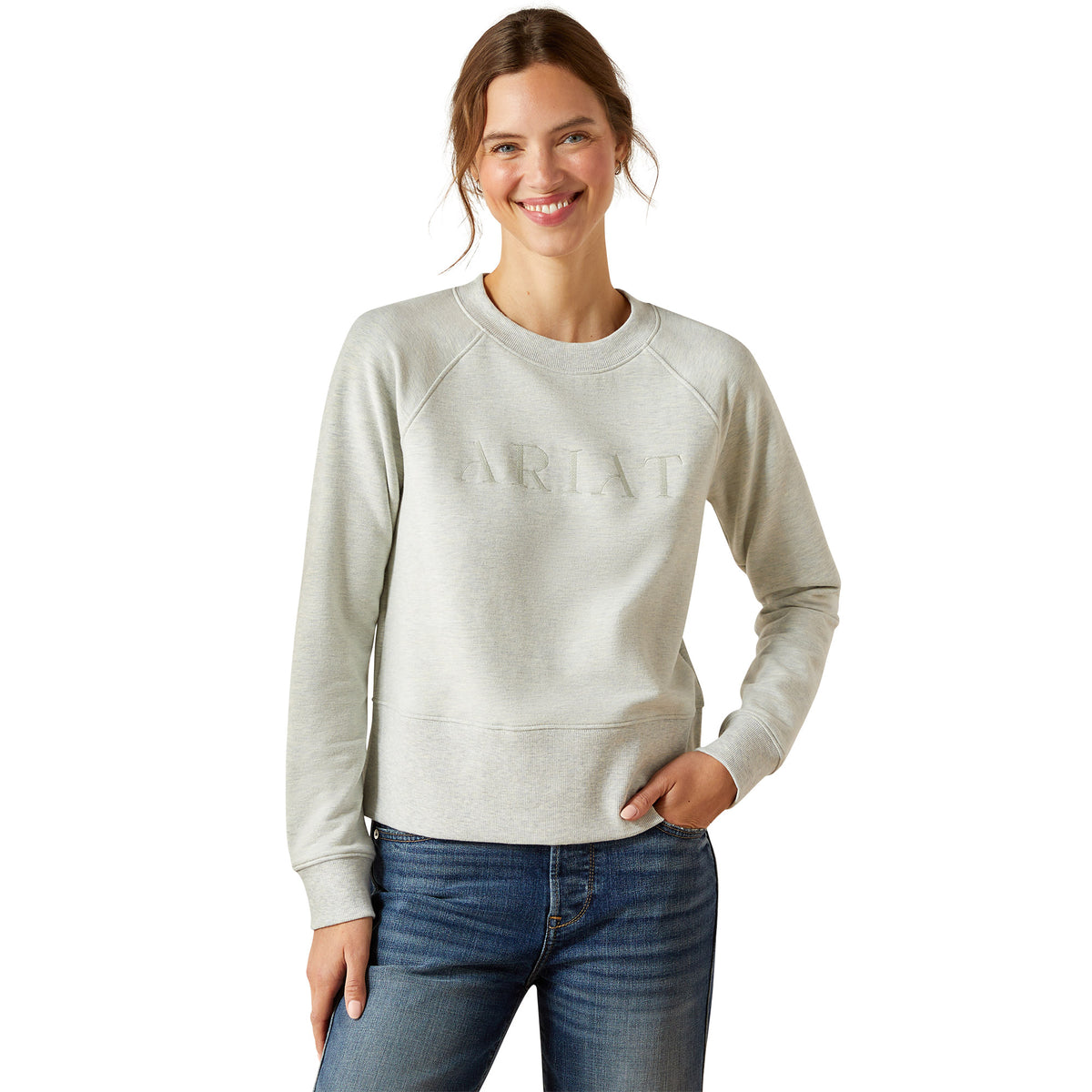 Ariat Women’s Martine Sweatshirt - Heather Grey