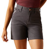 Ariat Women's Rebar Perfect Rise Made Tough 6" Shorts - Rebar Grey