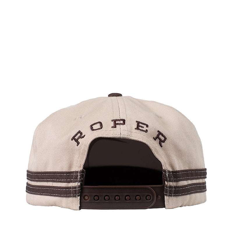Roper Logo Cap - Chocolate/Stone