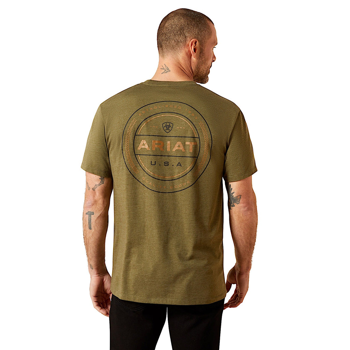 Ariat Men’s Ropers Seal T-Shirt - Military Heather