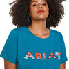 Ariat Womens REAL Boot Kickin' Logo T-Shirt Exotic Plume