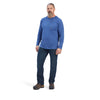 ARIAT Mens Rebar Cotton Strong Roughneck Graphic T-Shirt True Blue/ Alloy