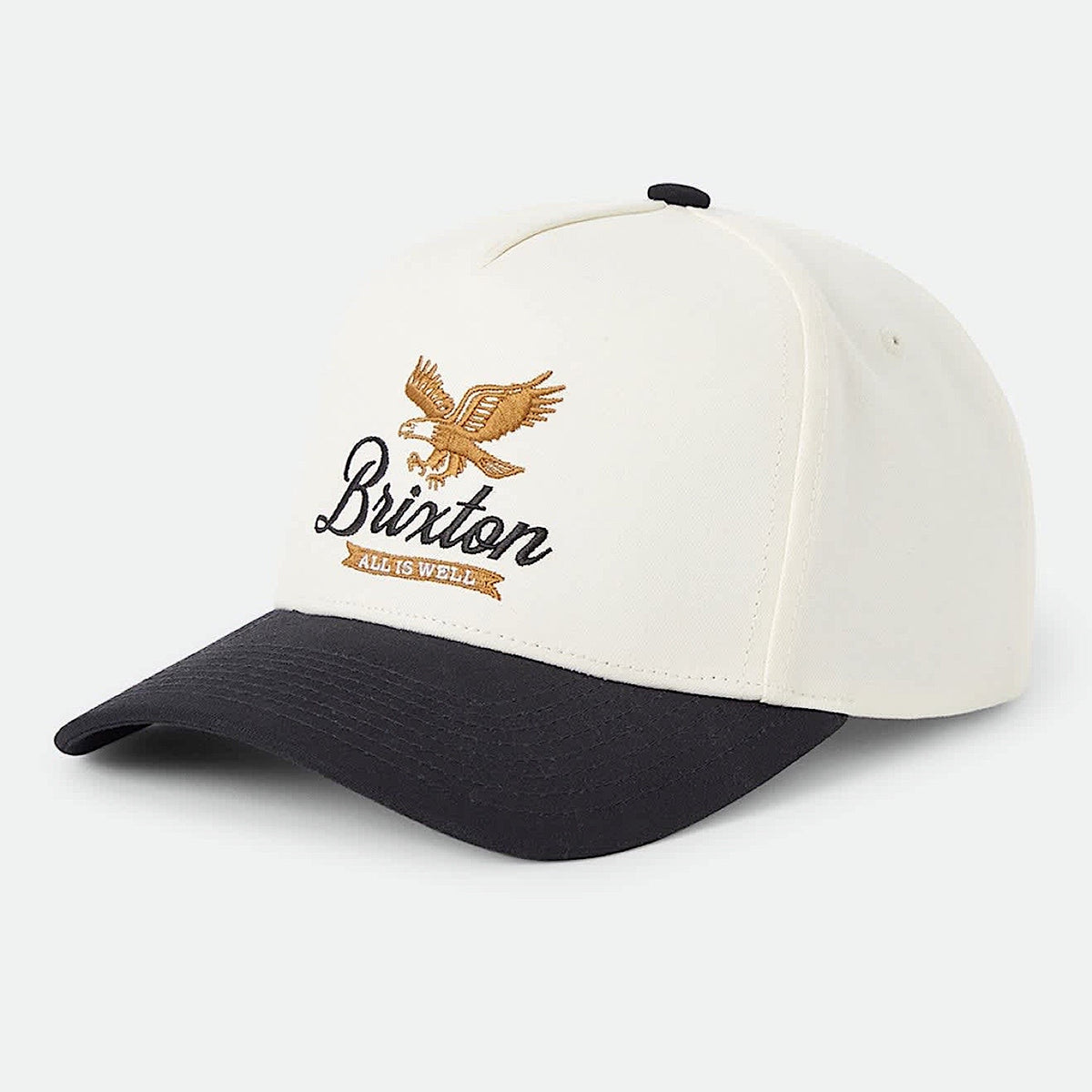 Brixton Well Netplus Snapback Cap - Whitecap/Black