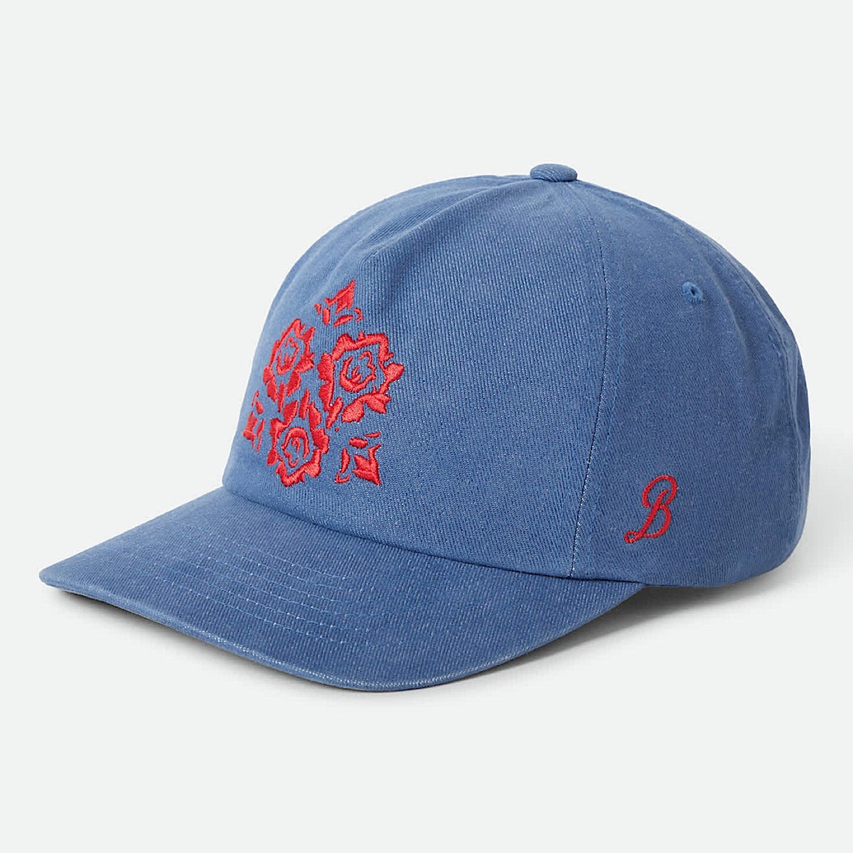 Brixton Lola Embroidered Adjustable Cap - Light Washed Denim
