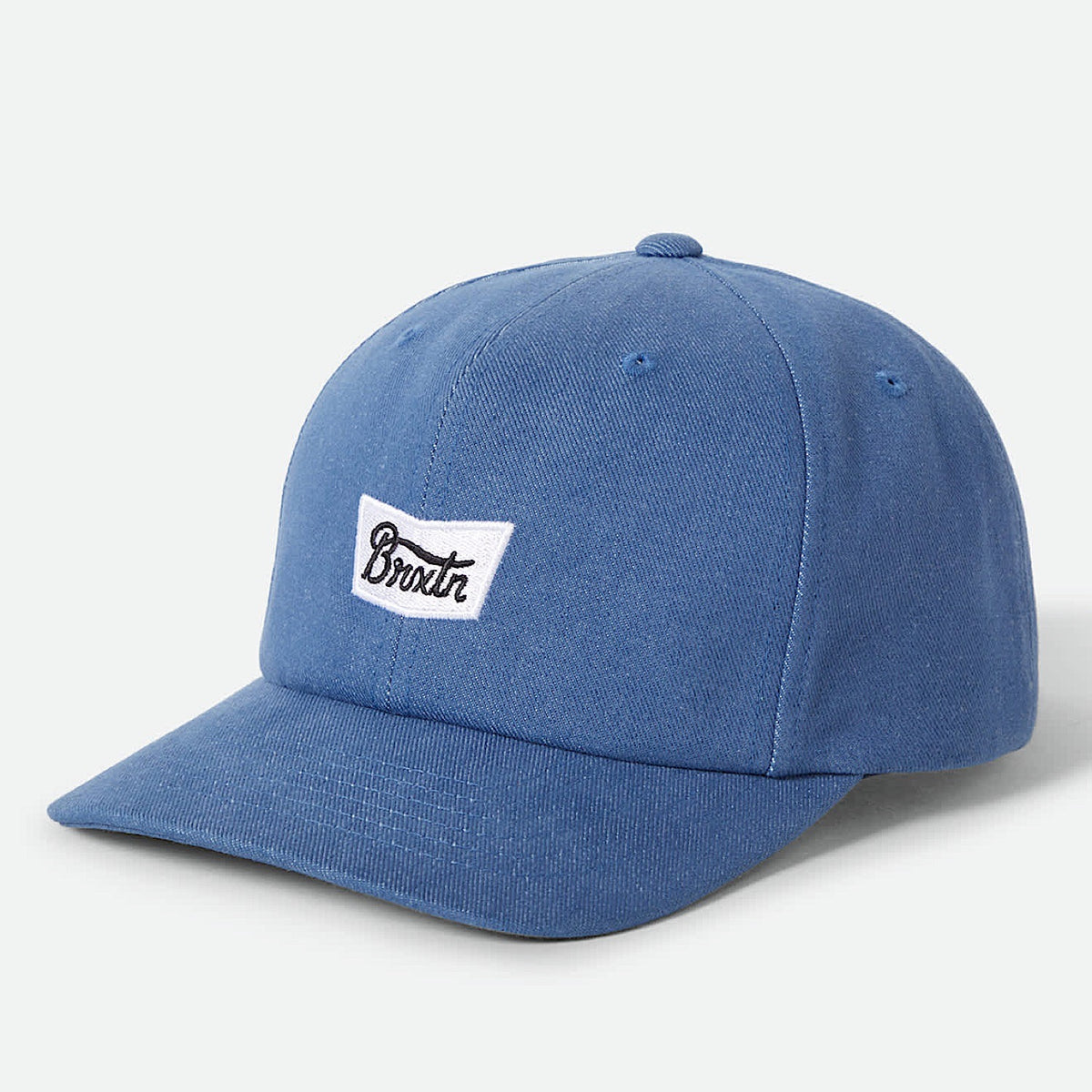 Brixton Stith Medium Profile Adjustable Cap - Light Stone Wash Denim