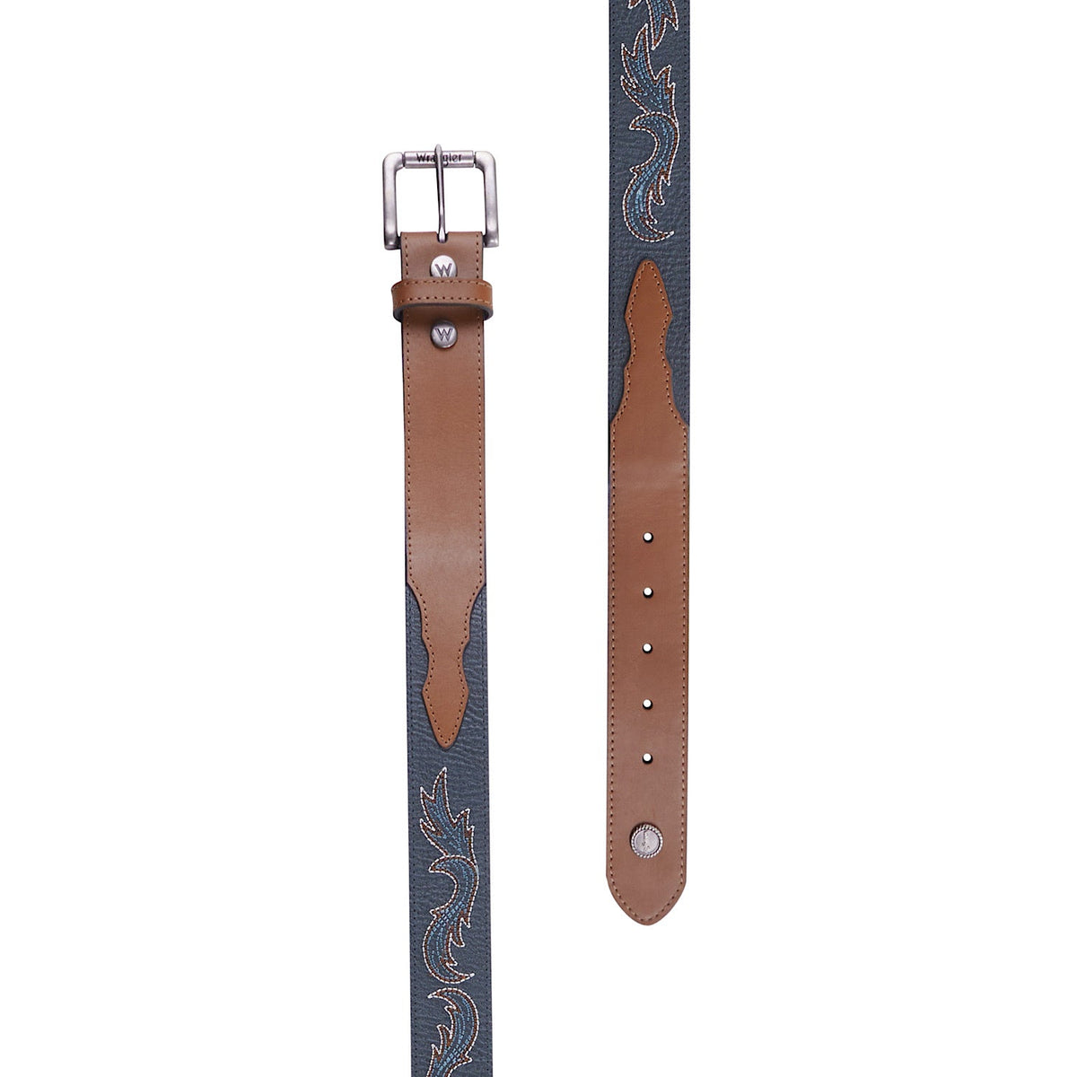 Wrangler Aiden Belt Navy/Tan