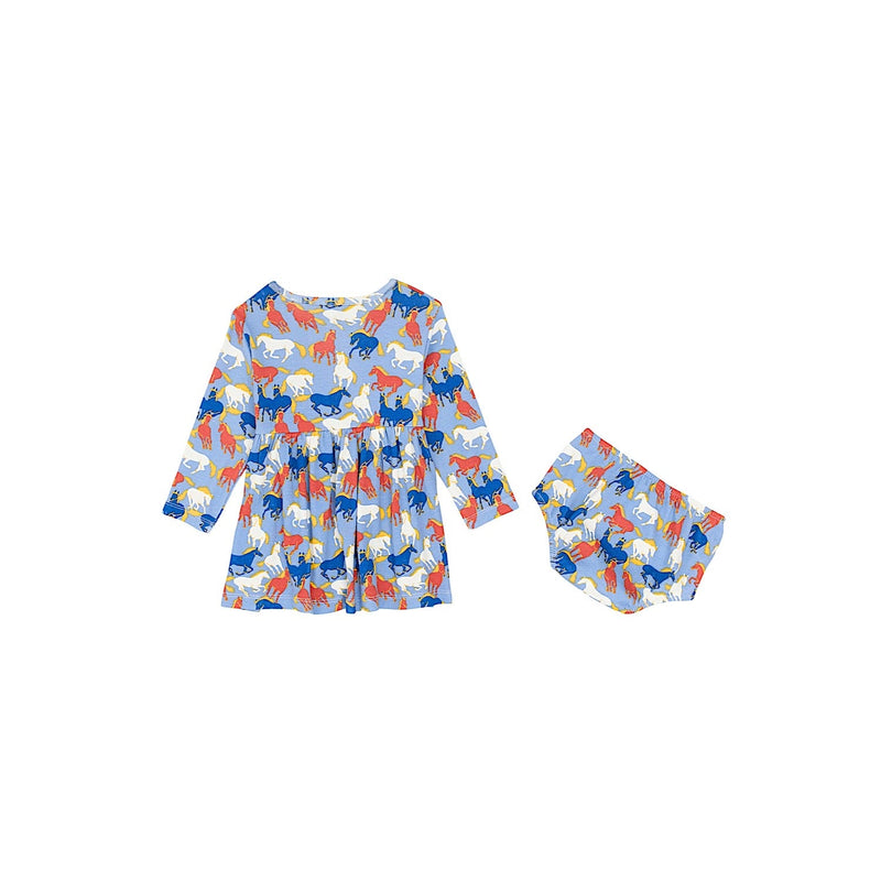 Wrangler Baby Girls Knit Dress - Blue