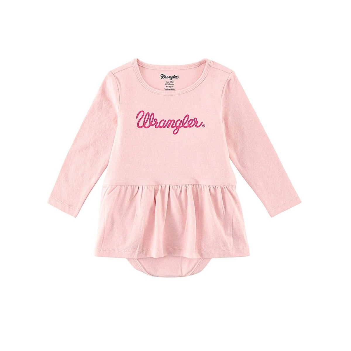 Wrangler Baby Girl’s Print Skirted Bodysuit - Pink