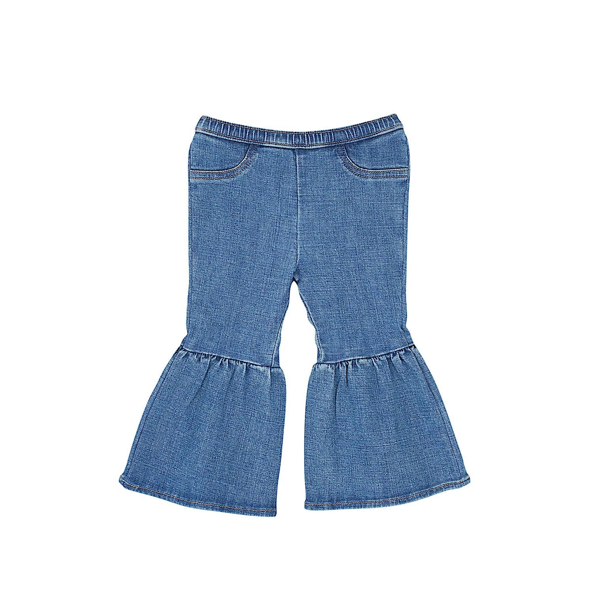 Wrangler Baby Girls Pull Up Flare Jeans - Reign