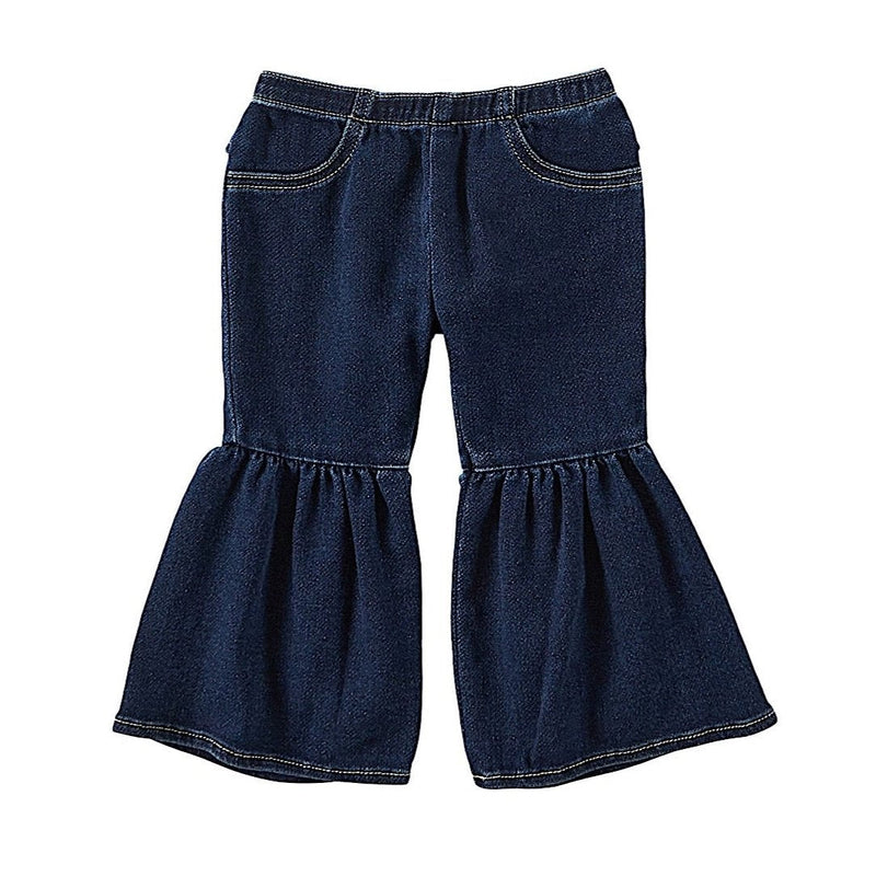 Wrangler Baby Girl’s Ruffle Leg Flare Jean - Dark Blue