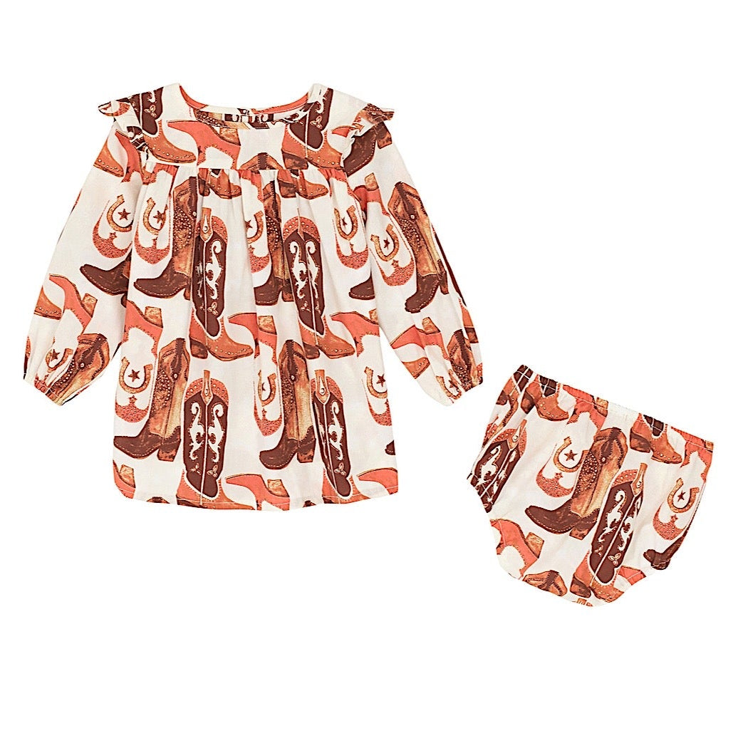 Wrangler Baby Girl’s Trapeze Dress - White