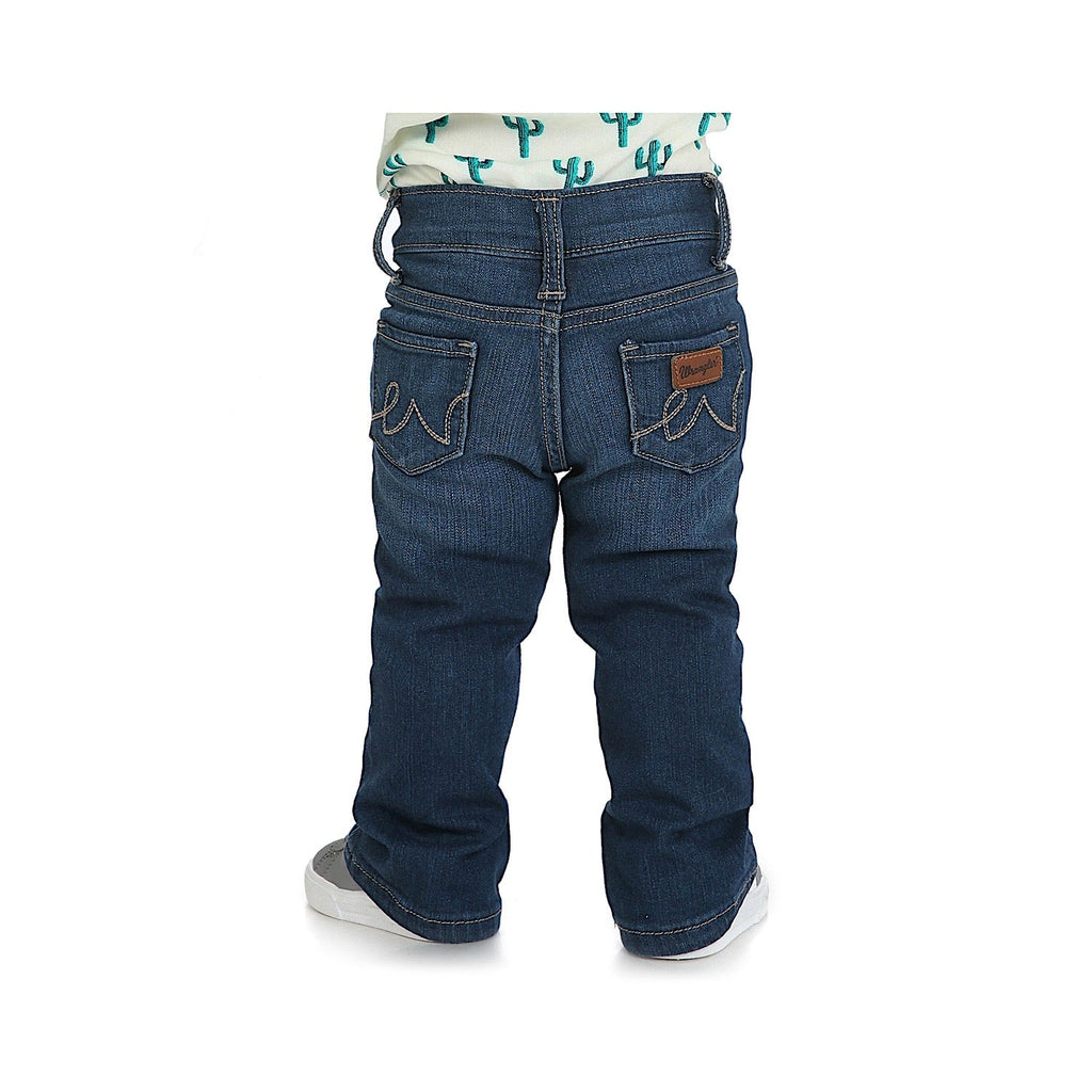 Buy Wrangler Baby Toddler Script W Pocket Jean - Mid Wash | The Stable Door