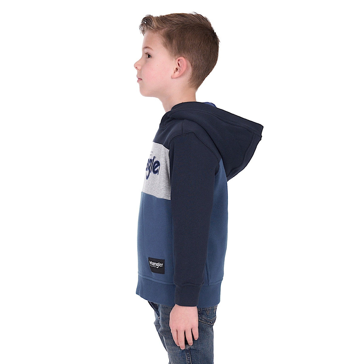 Wrangler Boys Clinton Hoodie - Navy/Denim