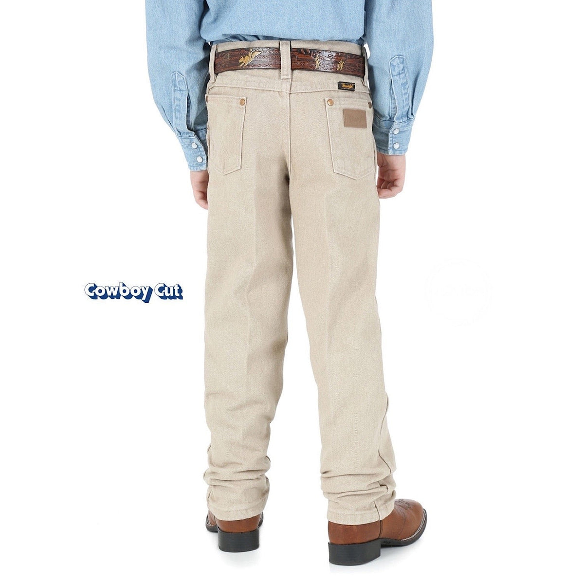 Wrangler Boys Junior Original ProRodeo Jean Prewashed Tan - 13MWJTNREG
