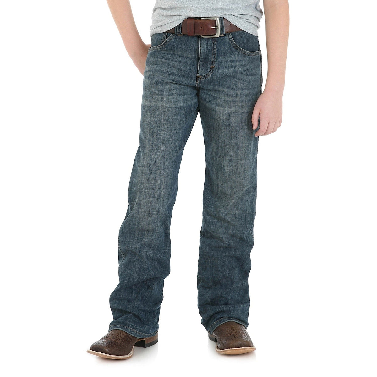 Wrangler Boys Junior Retro Relaxed Boot Jean Falls City