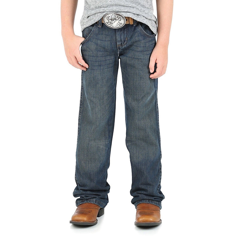 Wrangler Boy’s Junior Retro Western Relaxed Boot Jean Night Sky