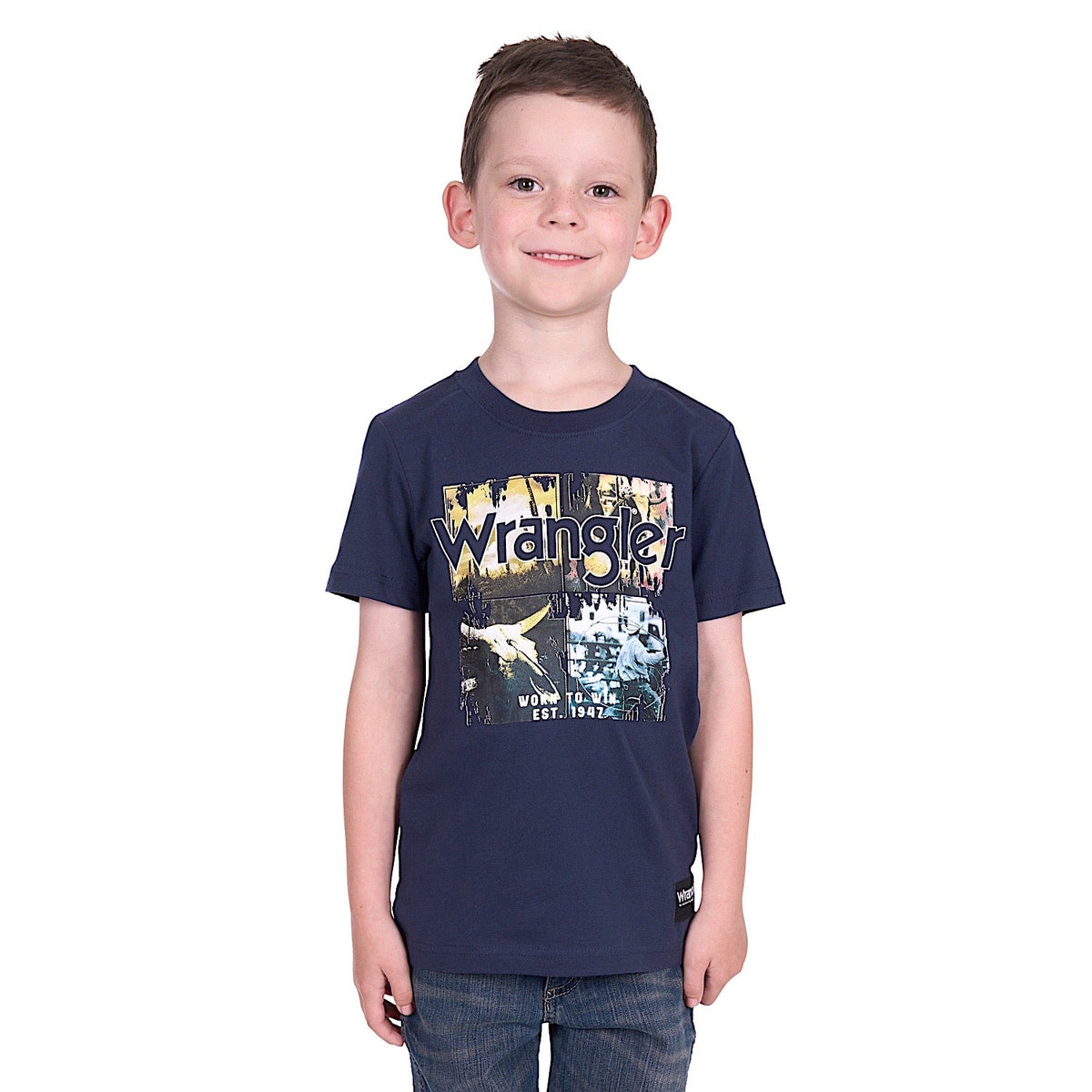 Wrangler Boy’s Luis Tee - Navy