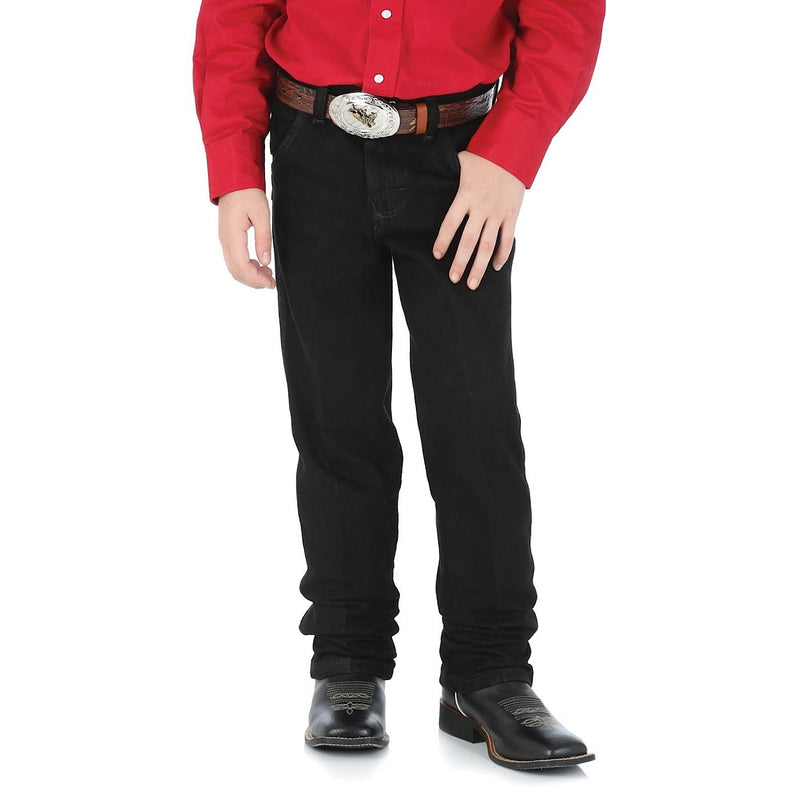 Wrangler Boys Original ProRodeo Jean Overdyed Black - 13MWBBKREG