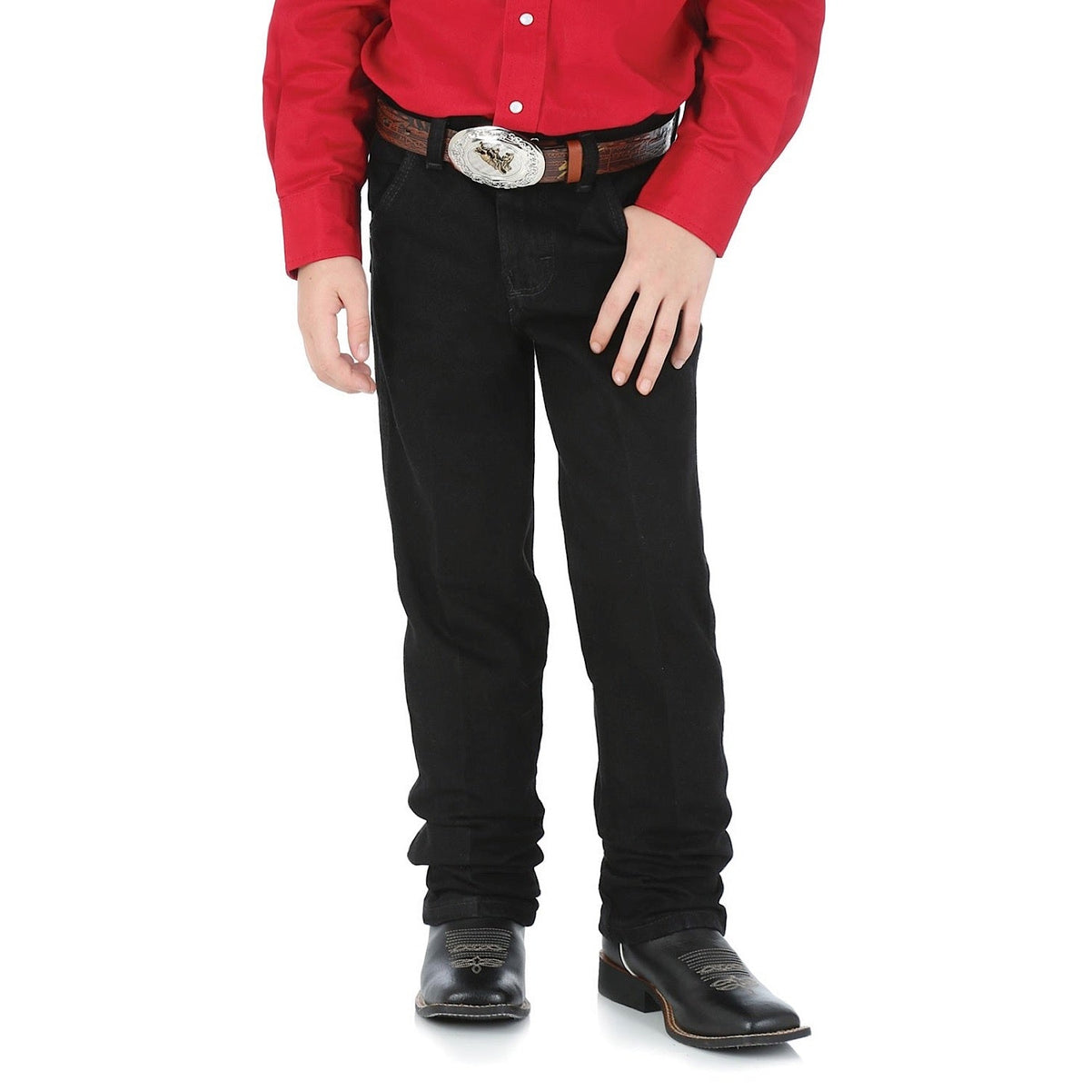 Wrangler Boys Original ProRodeo Jean Overdyed Black - 13MWBBKREG