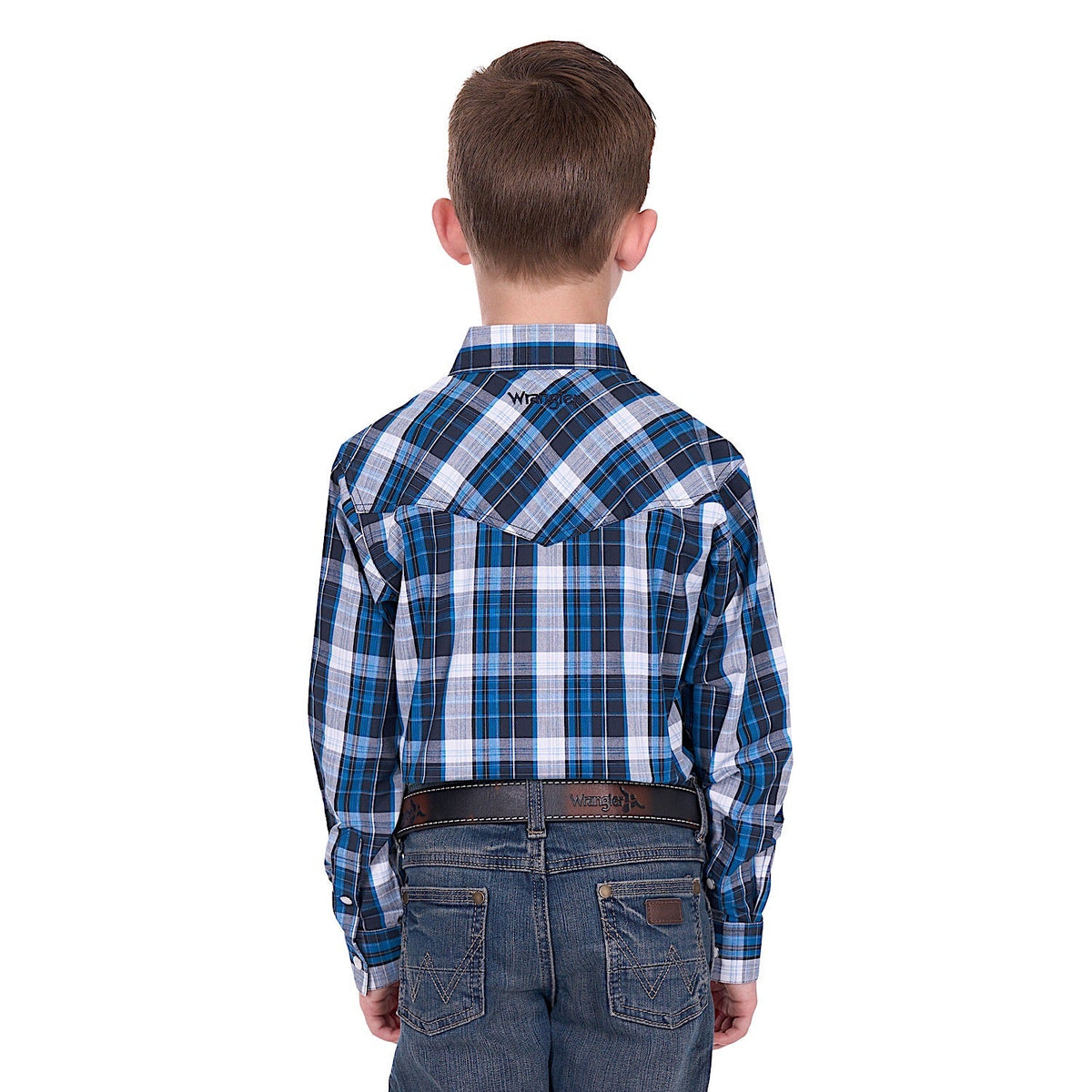 Wrangler Boys Tony Logo Shirt - Navy/Royal