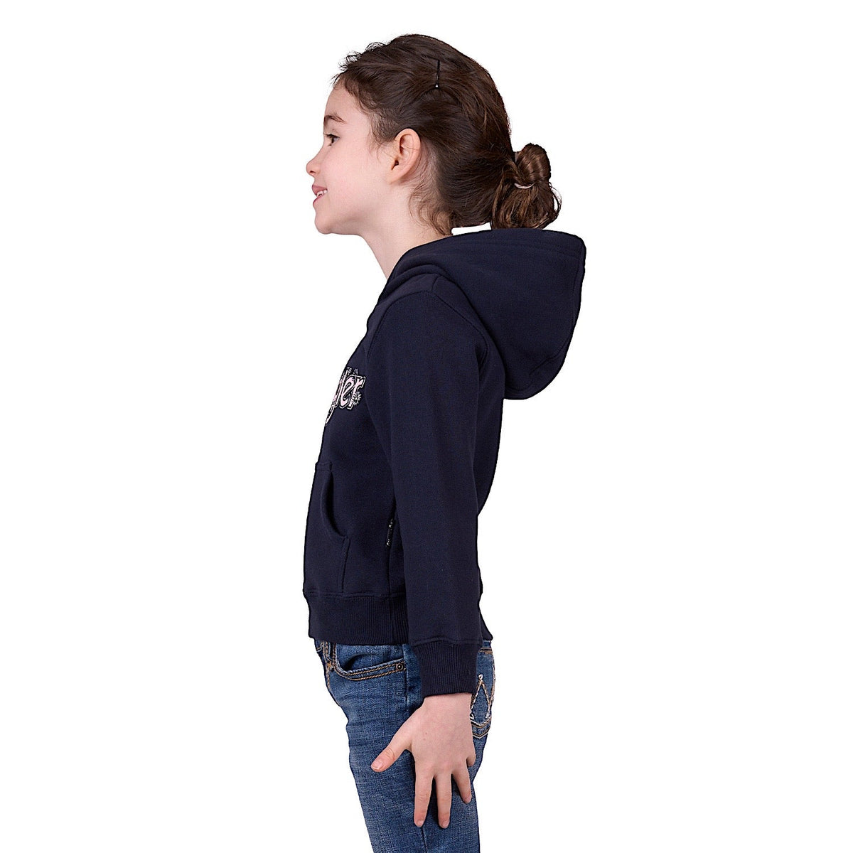 Wrangler Girl’s Daisy Pullover Hoodie - Navy