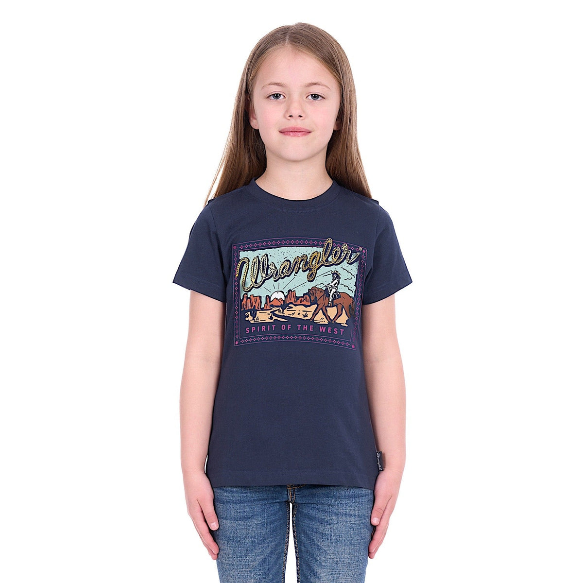 Wrangler Girl’s Vanessa T-Shirt - Navy