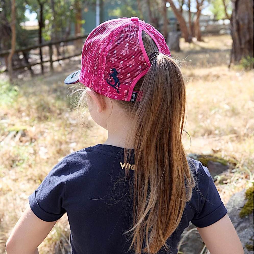 Wrangler Kid’s Luna Hp Ponytail Cap Pink/Navy