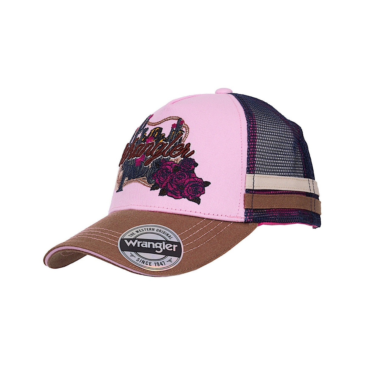 Wrangler Kids Phoebe Trucker Cap - Orchid/Rust