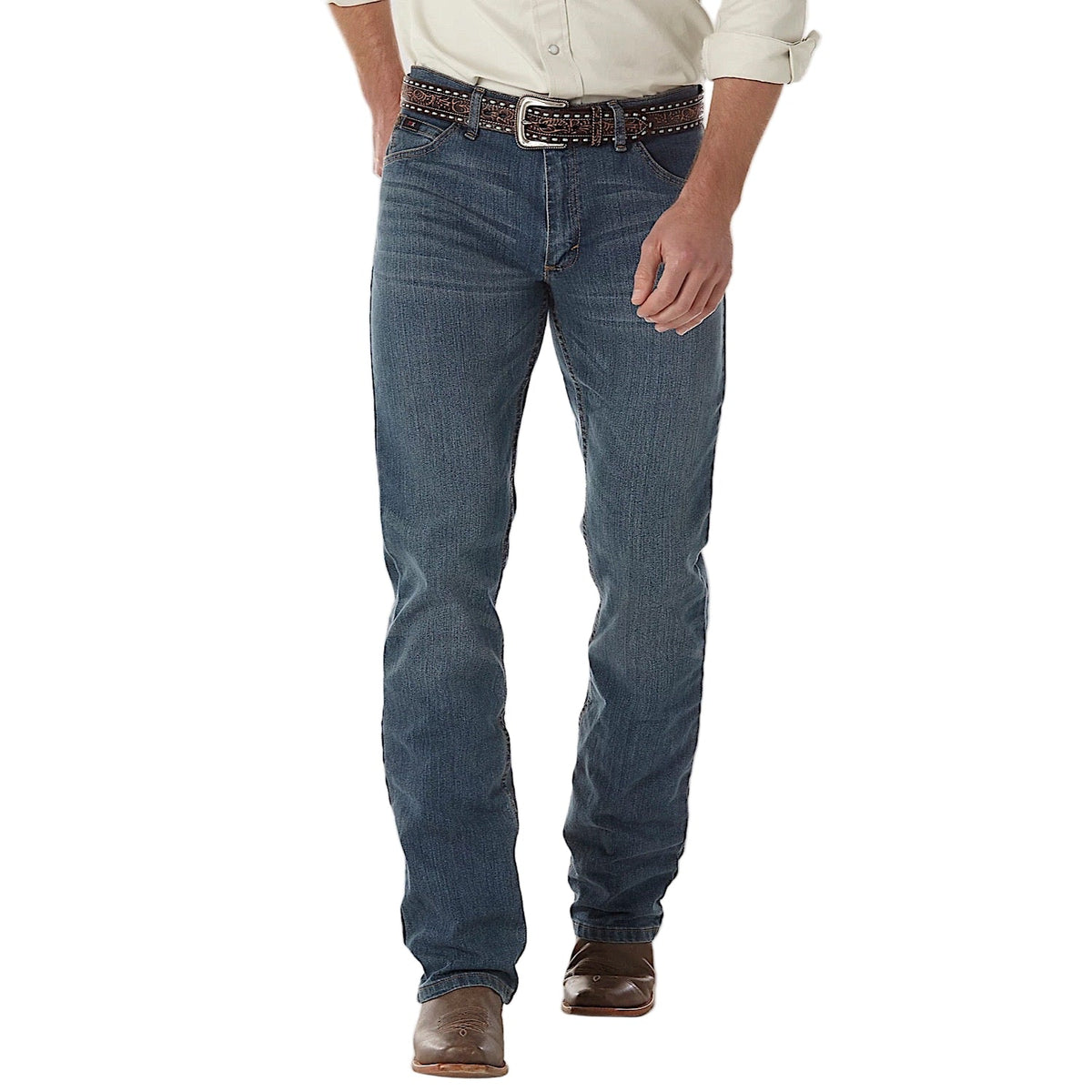 Wrangler Men’s Advanced Comfort Competition Regular Fit Jean - Barrel