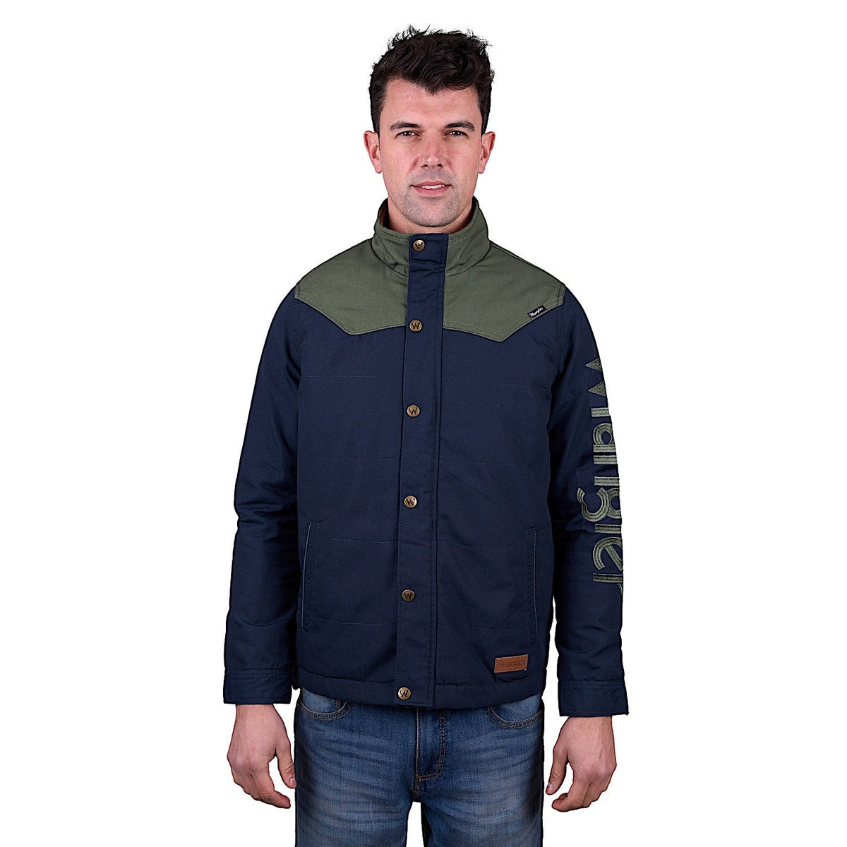 Wrangler Men’s Andrew Jacket - Navy/Cypress
