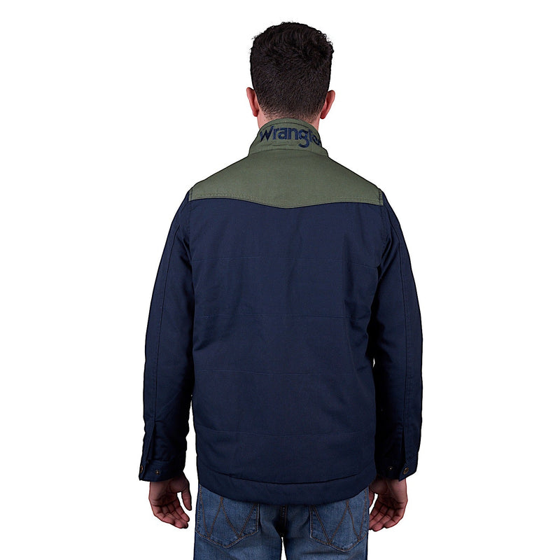 Wrangler Men’s Andrew Jacket - Navy/Cypress