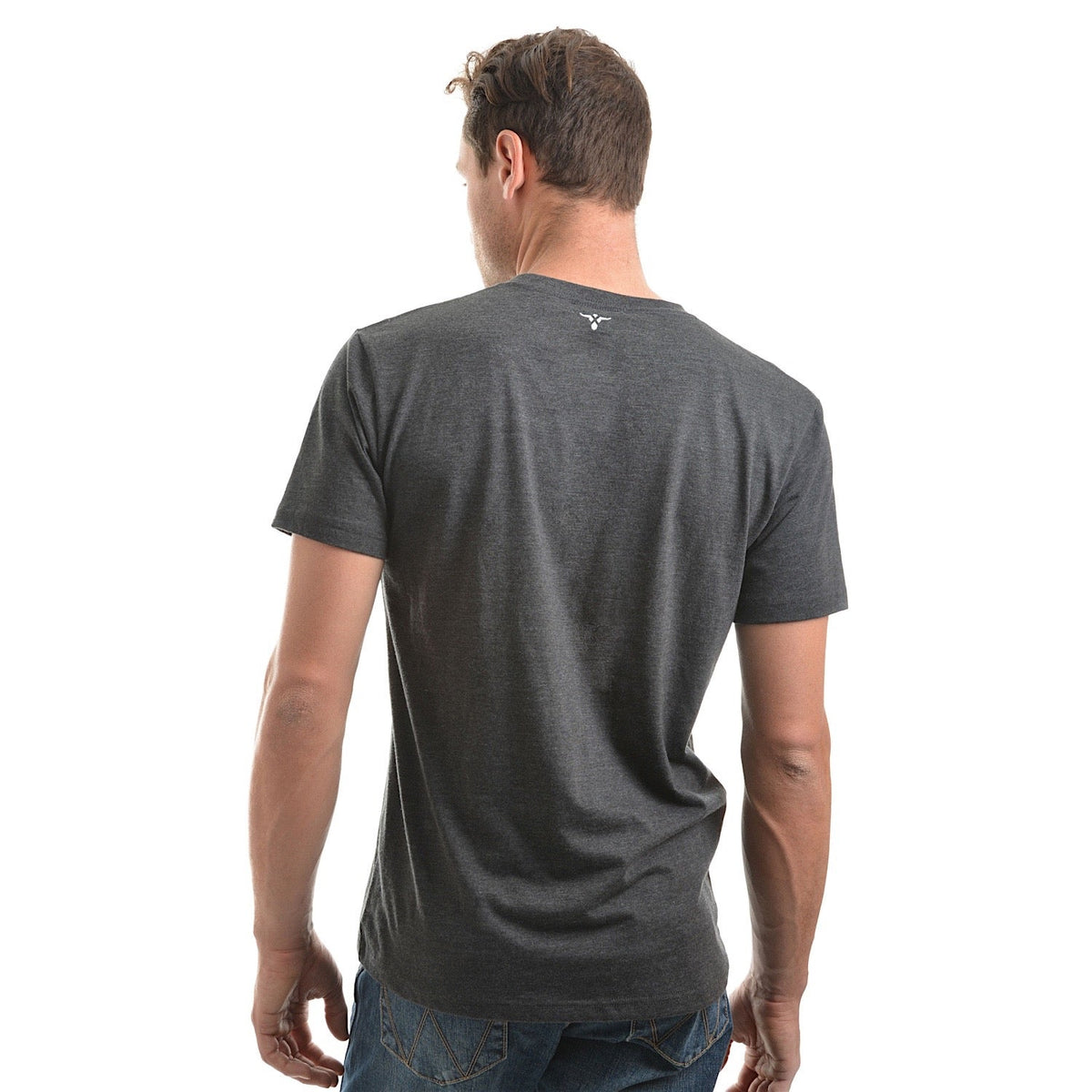 Wrangler Men’s Angus Tee Charcoal Marle