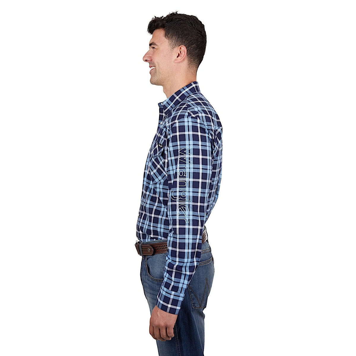 Wrangler Men’s Ben Logo Shirt Navy/Blue