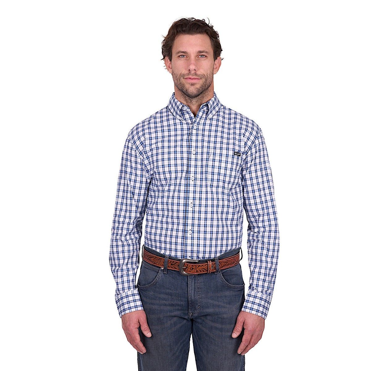 Wrangler Men’s Bob Shirt - Navy/Blue