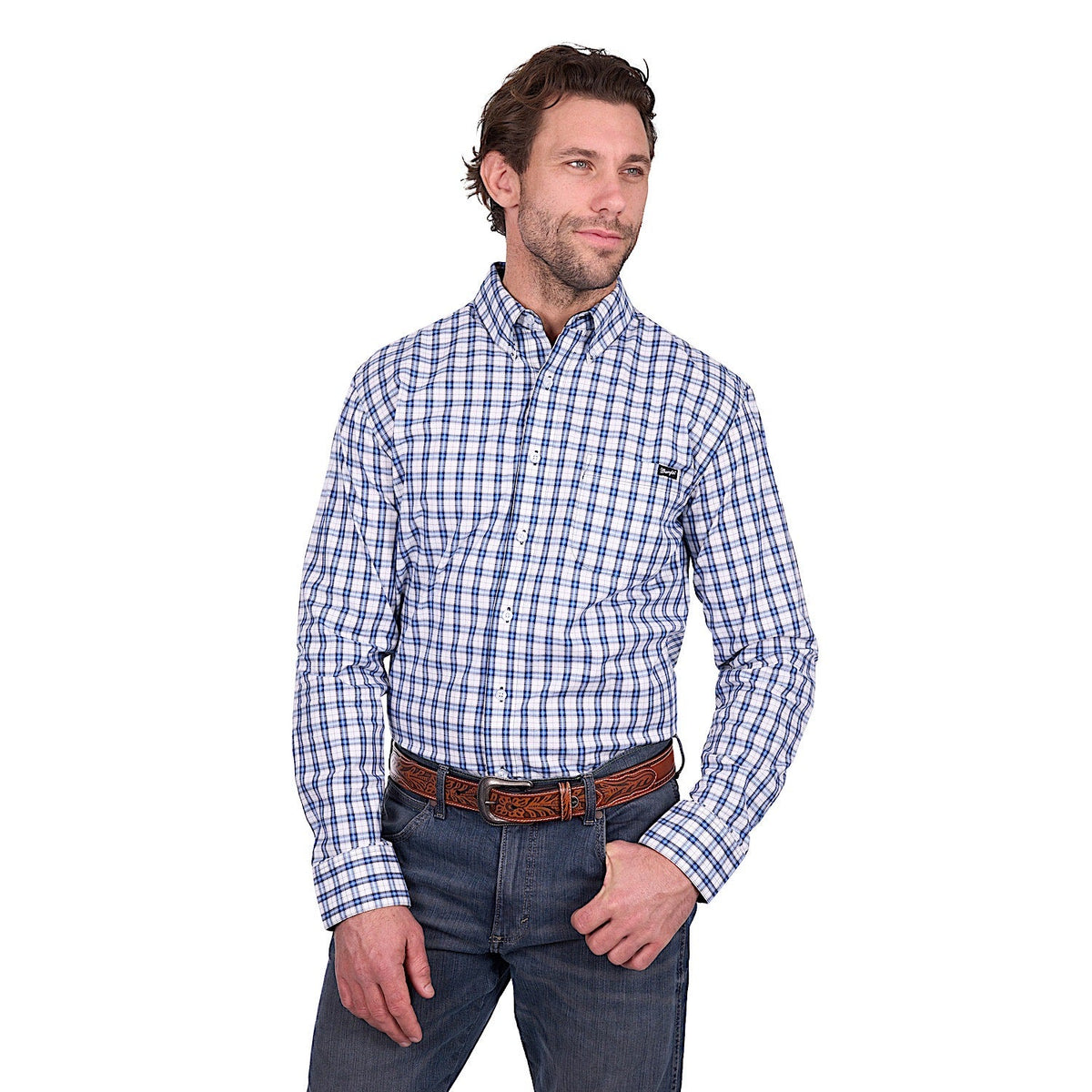 Wrangler Men’s Bob Shirt - Navy/Blue