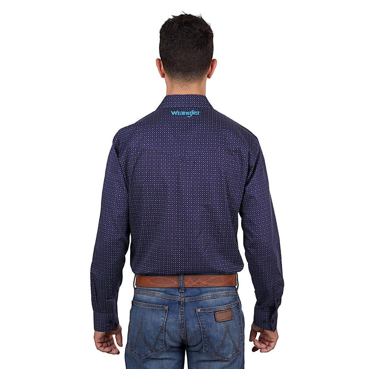 Wrangler Men’s Cam Shirt Navy/Blue