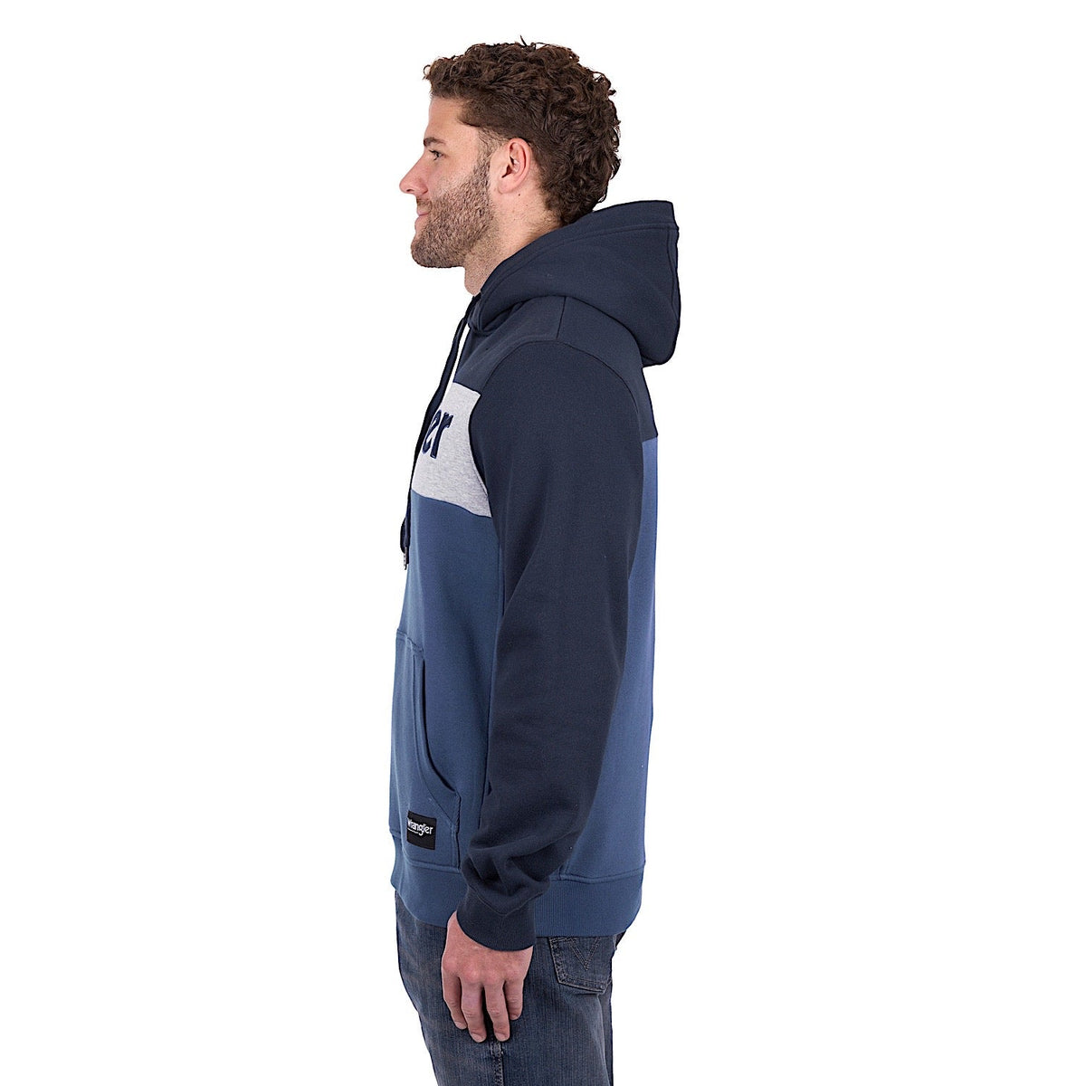 Wrangler Men’s Clinton Hoodie - Navy/Denim