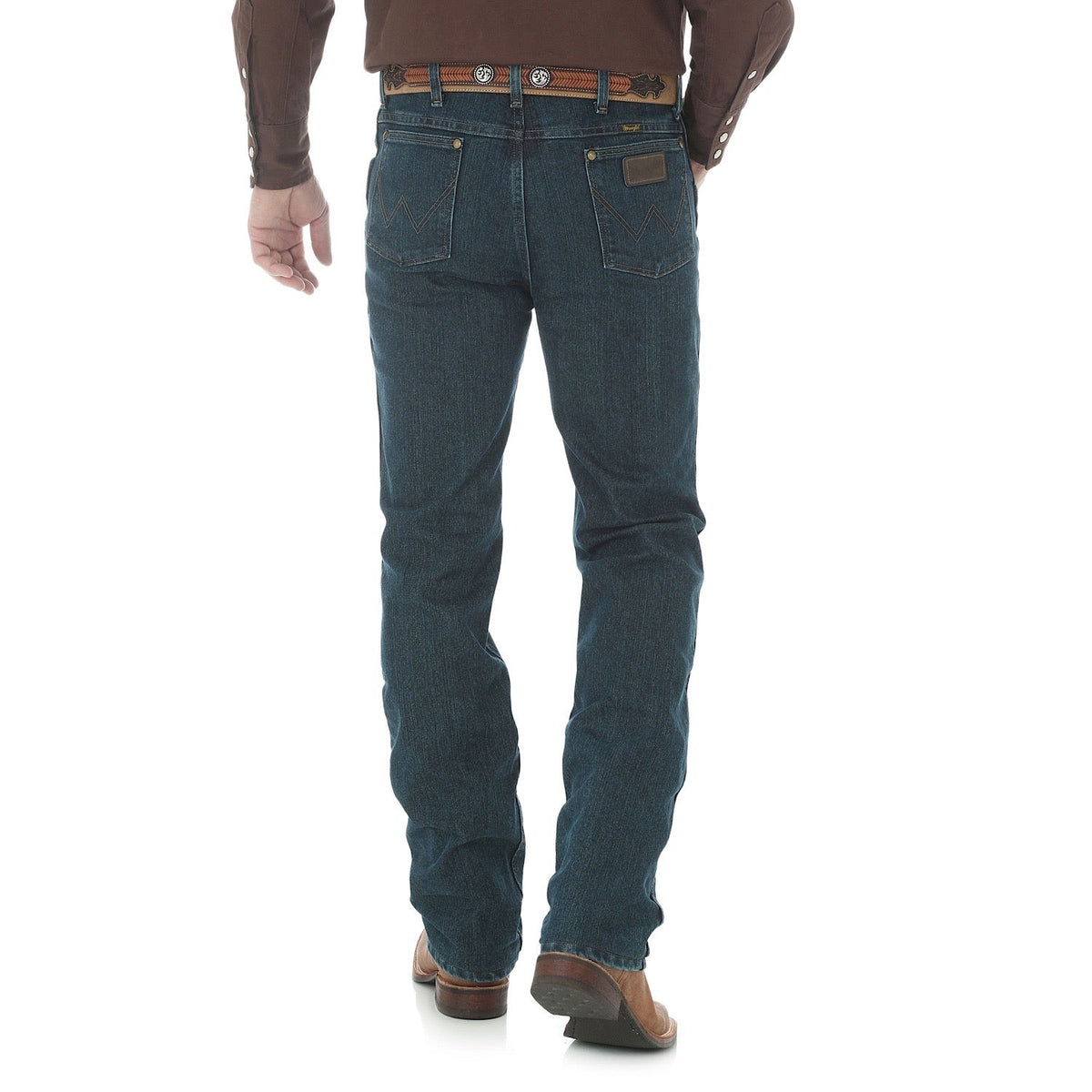 Wrangler Mens P.Perf Advanced Comfort Cowboy Cut Slim Fit Jean - 34’’ Leg Dark Tint