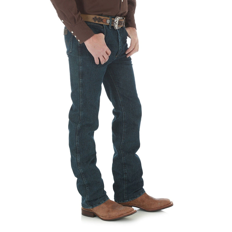 Wrangler Mens P.Perf Advanced Comfort Cowboy Cut Slim Fit Jean - 34’’ Leg Dark Tint
