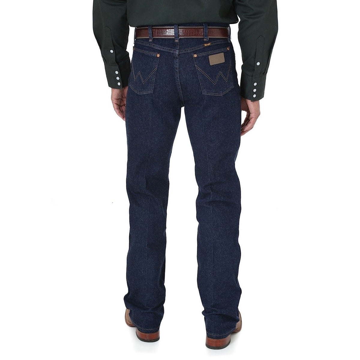 Wrangler Men’s Cowboy Cut Stretch Reg Fit Jean Navy