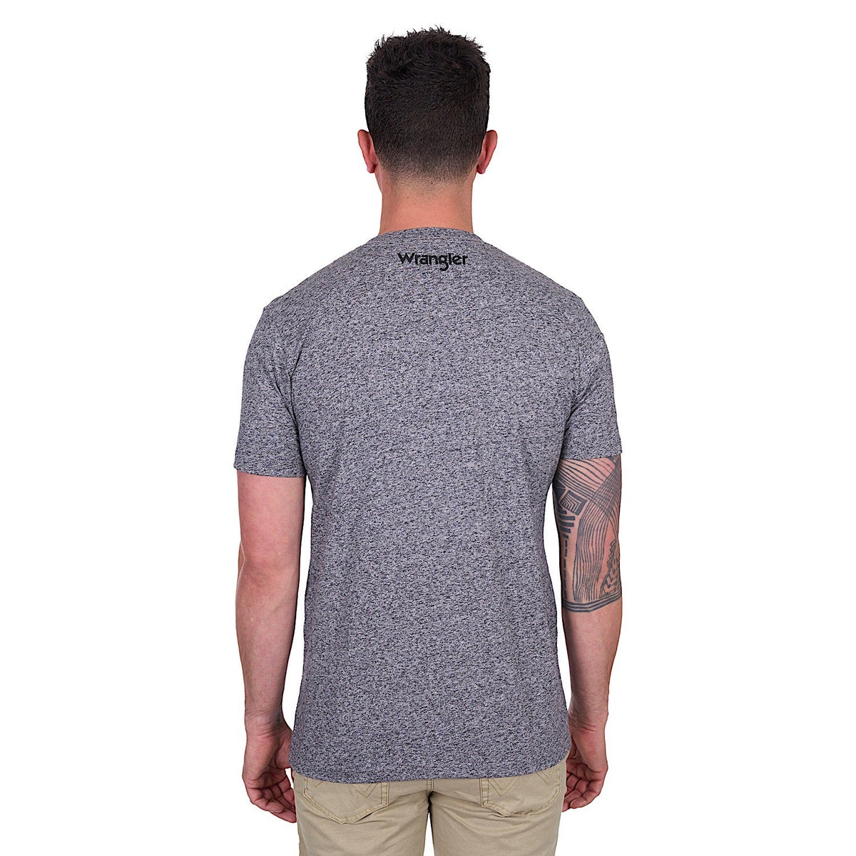Wrangler Men’s Darren Tee - Charcoal Marle