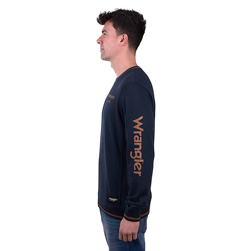 Wrangler Men’s Dion Crew - Navy