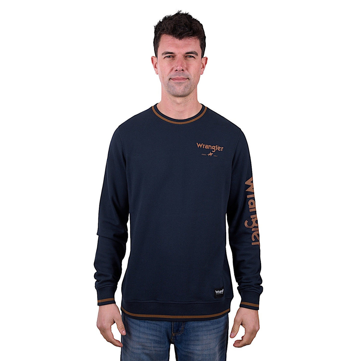 Wrangler Men’s Dion Crew - Navy
