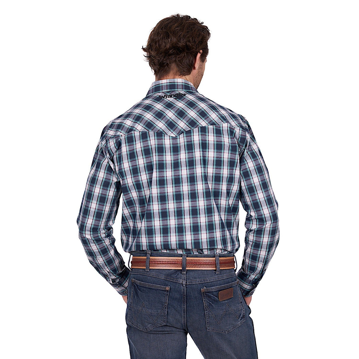 Wrangler Men’s Dustin Logo Shirt - Black/Green