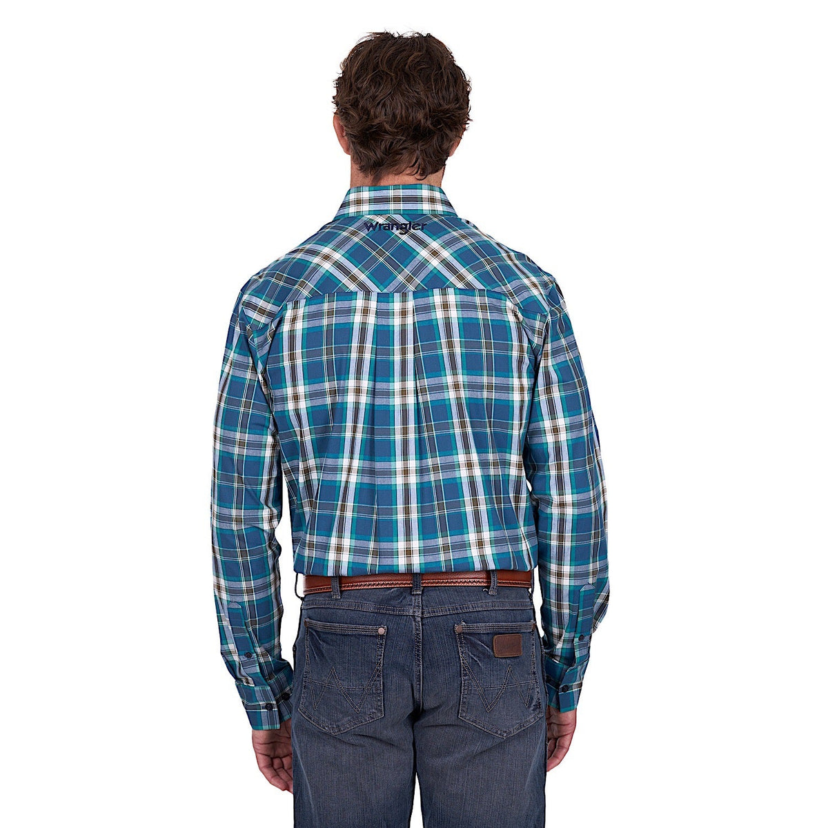 Wrangler Men’s Erik Shirt - Blue/Cypress