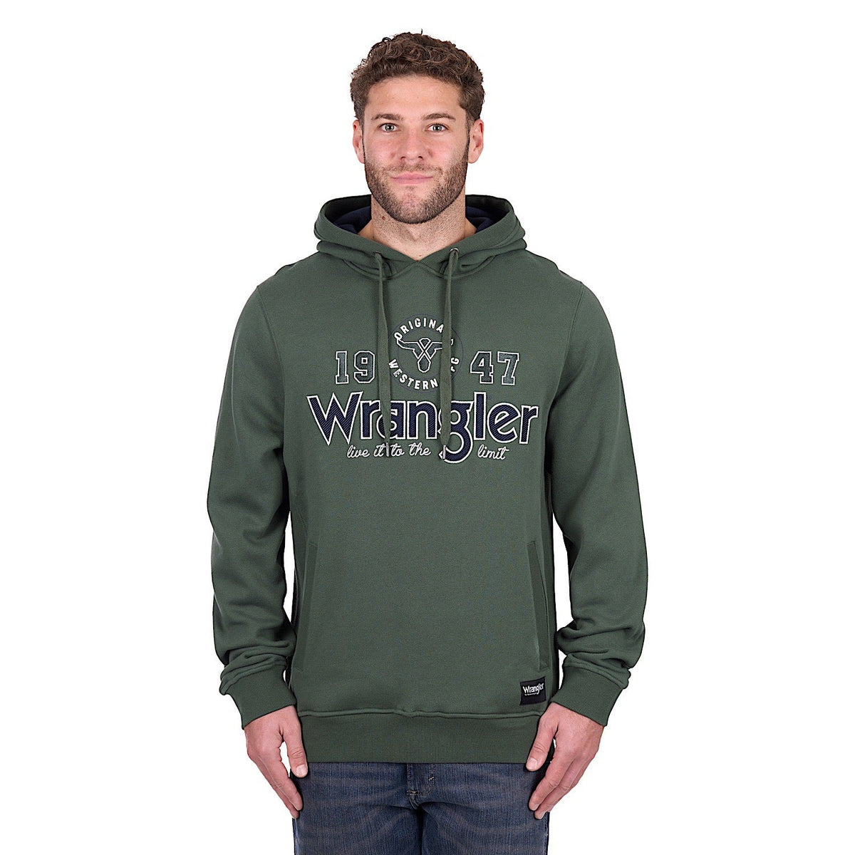Wrangler Men’s Glen Hoodie - Cypress
