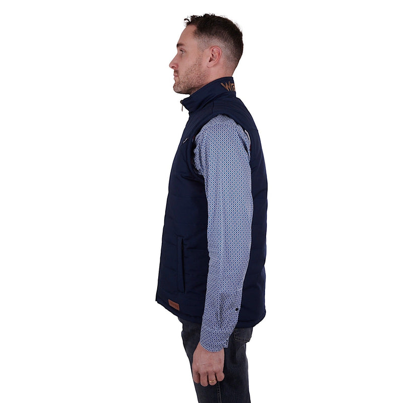 Wrangler Men’s Hughes Reversible Vest Navy